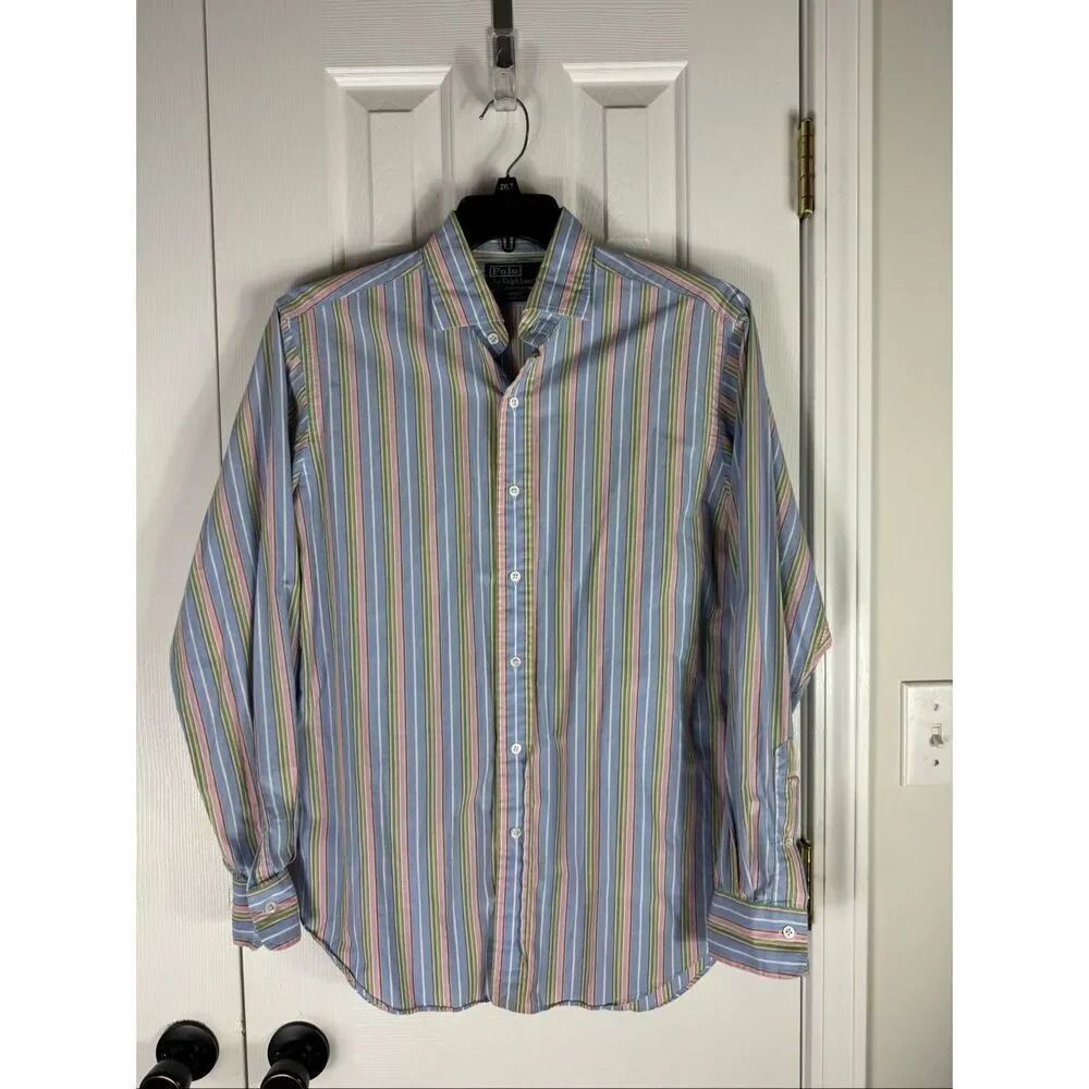 Polo Ralph Lauren Men’s Regent Classic Fit Button Front Shirt Size M 15 1/2 inch